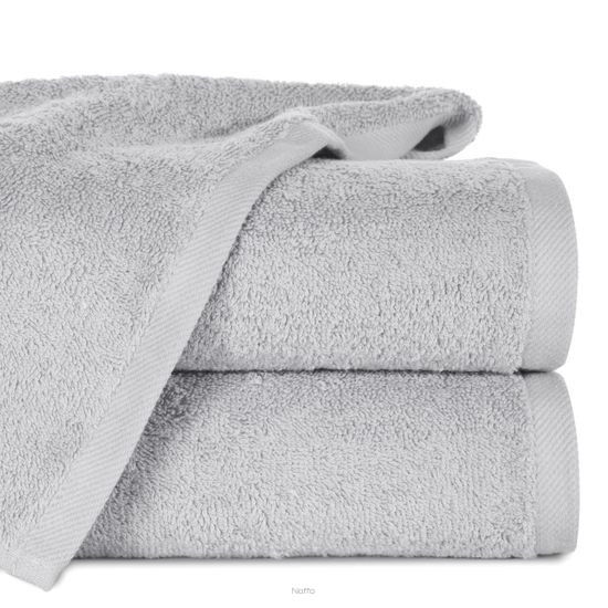 Ręcznik bawełniany 30x50 GŁADKI 2 jednokolorowy srebrny