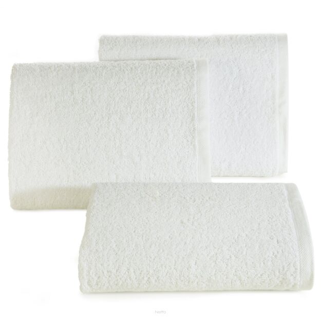 Ręcznik bawełniany 30x50 GŁADKI 2 jednokolorowy biały