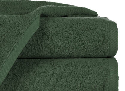 Ręcznik bawełniany 30x50 GŁADKI 2 jednokolorowy ciemna zieleń