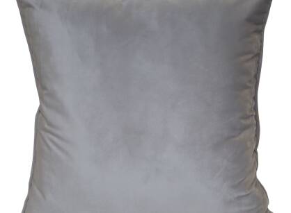Poszewka welwetowa 45x45 SIBEL jednokolorowa Pierre Cardin beżowa zdobiona lamówką