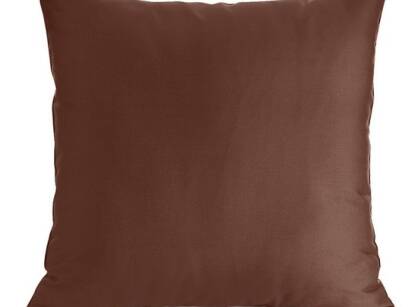 Poszewka satynowa jednokolorowa 40x40 NOVA brązowa z makosatyny bawełnianej