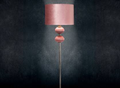 Lampa stojąca PATTY 1 różowa 46x174